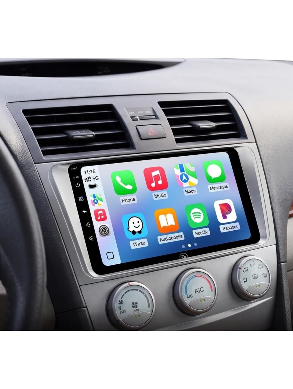 9" Wireless CarPlay Stereo for 2006-2011 Toyota Camry Non-JBL w/ Camera